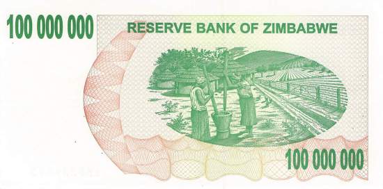 100 Dollars Zimbabwe p.42 2006